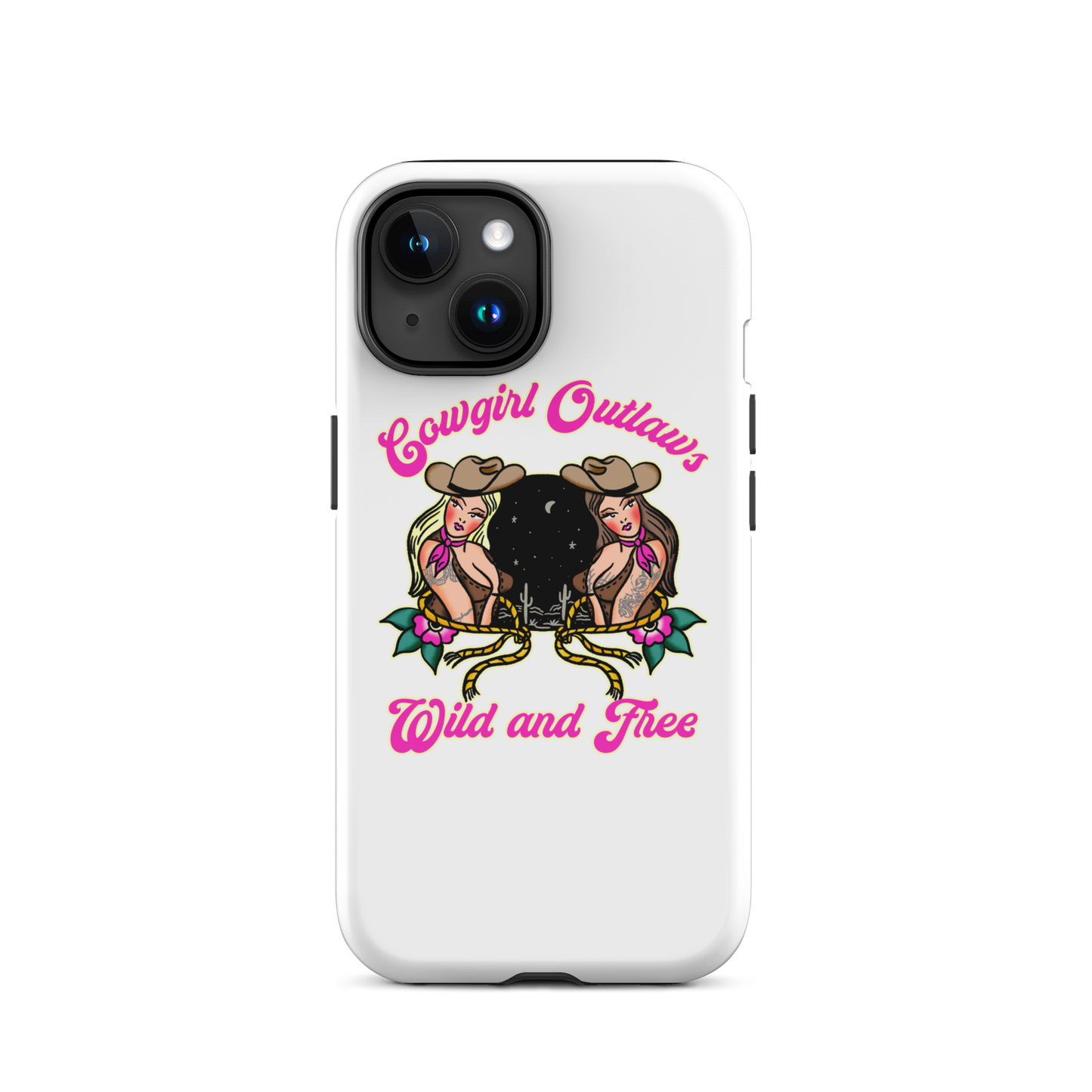 Tough Case for iPhone® Cowgirl Outlaw art